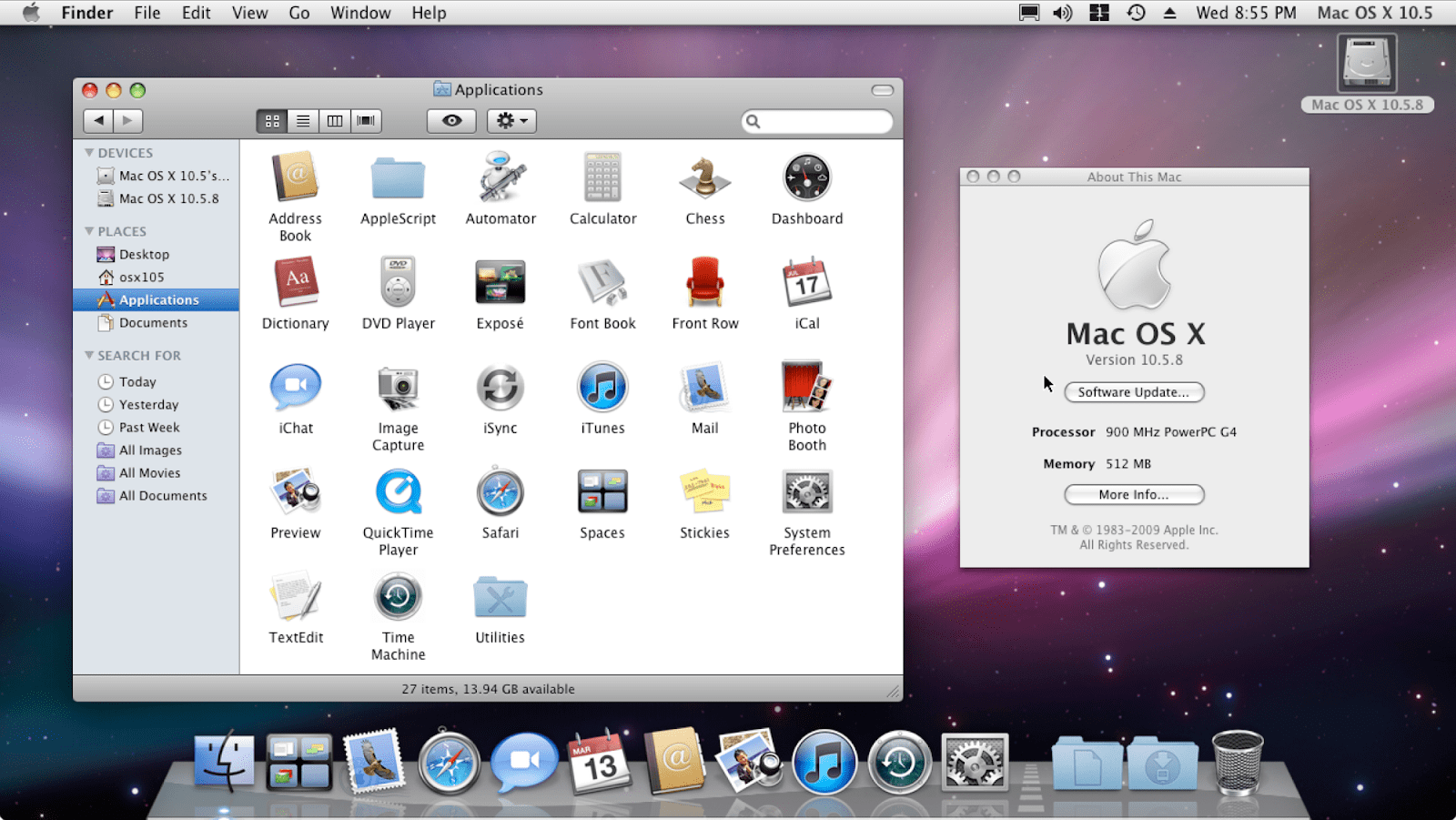 download os x 10.5 for mac